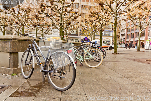 Image of Bikes on a rack