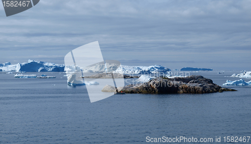 Image of Icebergs, Ilulissat area, Greenland.