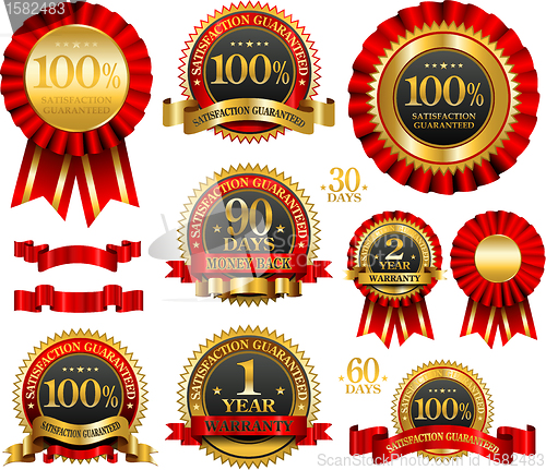 Image of Vector set of 100% guarantee golden labels