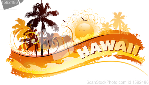 Image of Tropical hawaii background