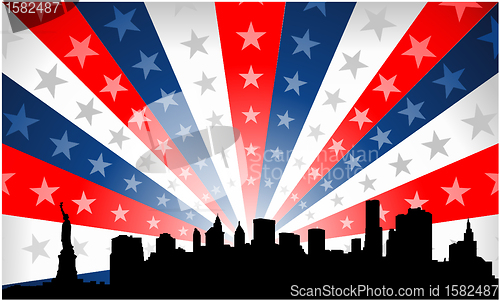 Image of New york cityscape background
