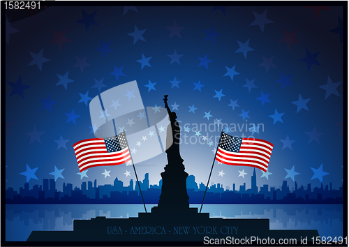 Image of New york cityscape background