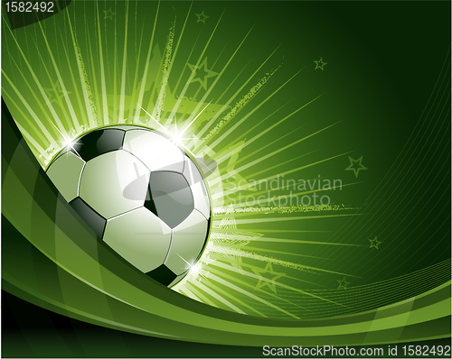 Image of Green soccer background illustration