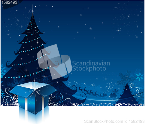 Image of Christmas card background