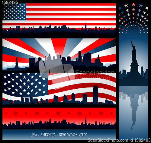 Image of New york cityscape background