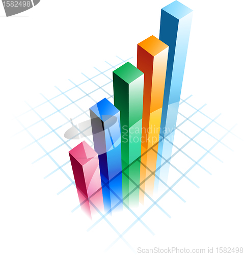 Image of Business graph illustration