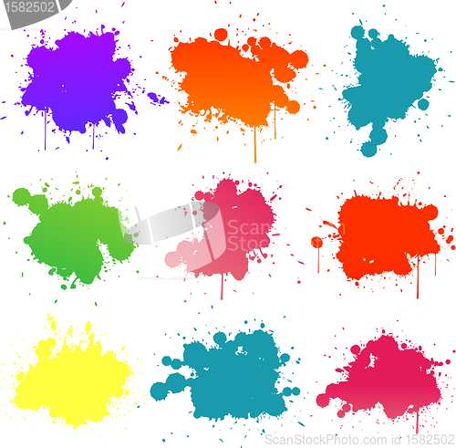 Image of colorful paint splat