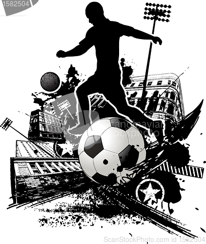 Image of soccer background illustration