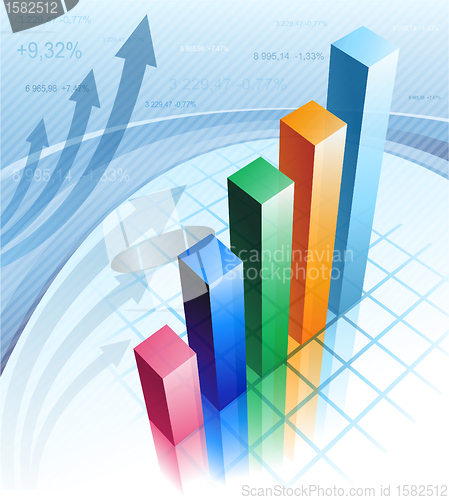 Image of Business graph illustration