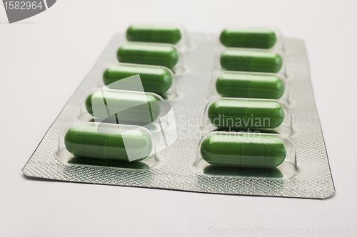 Image of Green capsules