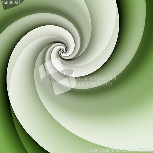 Image of green spiral background