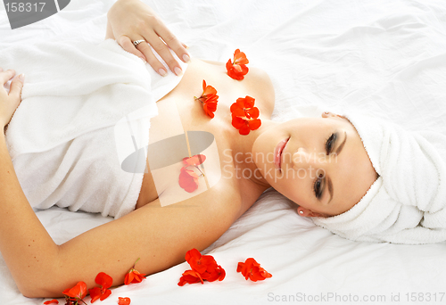 Image of red petals spa