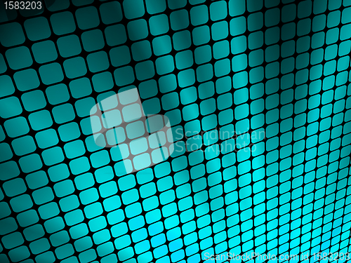 Image of Blue rays light 3D mosaic. EPS 8