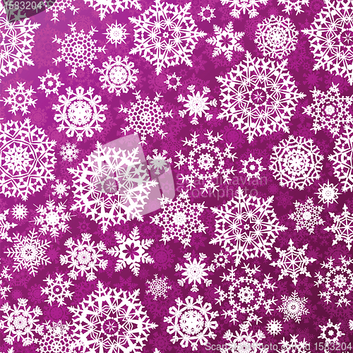 Image of Christmas pattern snowflake background. EPS 8