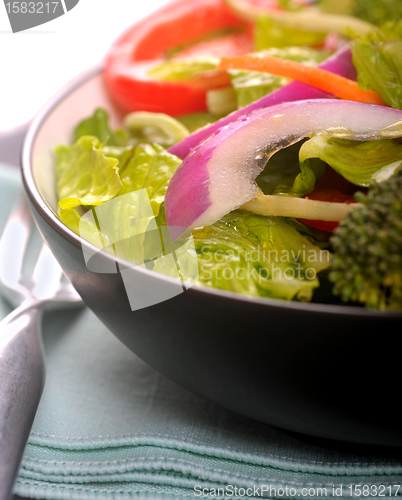 Image of Healthy fresh salad with a light vinaigrette 