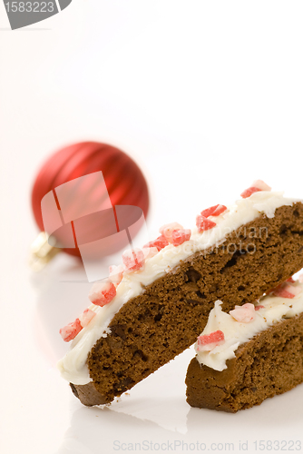 Image of Christams Chocolate Biscotti with peppermint sprinkles