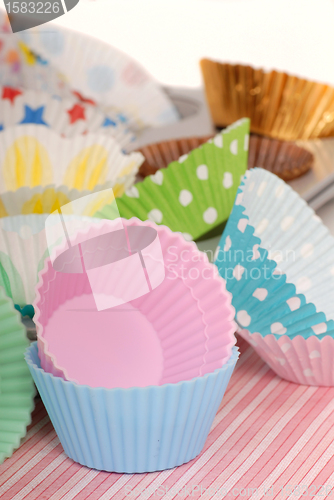 Image of Variety of cupcake liners