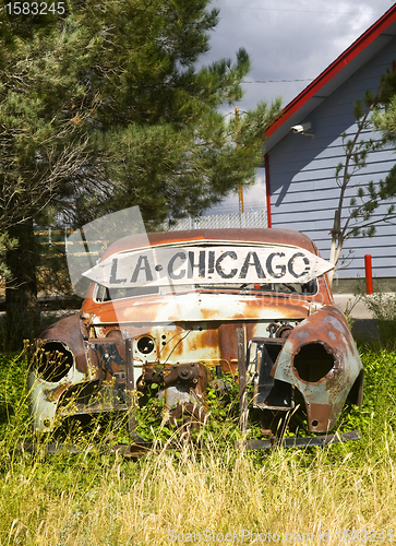 Image of Abandoned car along US Route 66