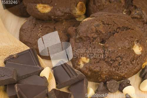 Image of Triple chocolate chip cookies