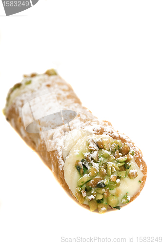 Image of Italian Cannoli isolated on white