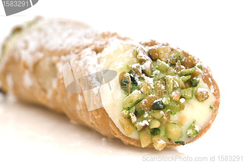 Image of Italian Cannoli isolated on white