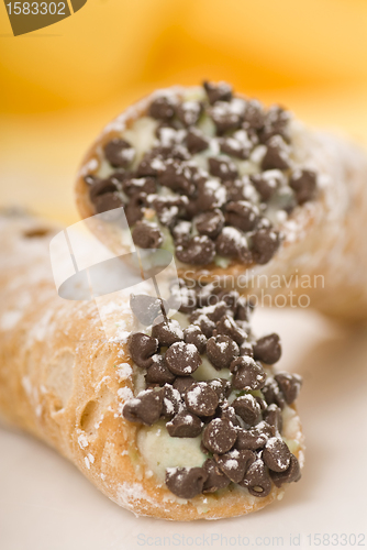 Image of Two Cannoli stacked on each other