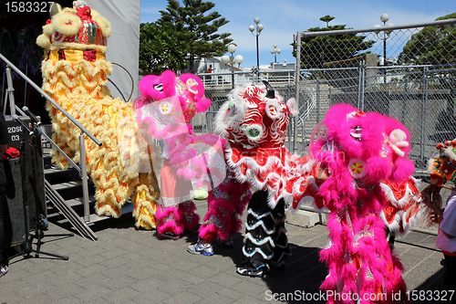 Image of Lion dancers