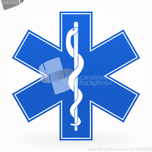 Image of Blue Medical Sign