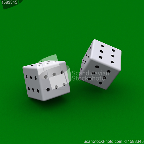 Image of Dice with all sides sixes