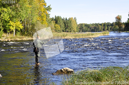 Image of Fishing in river