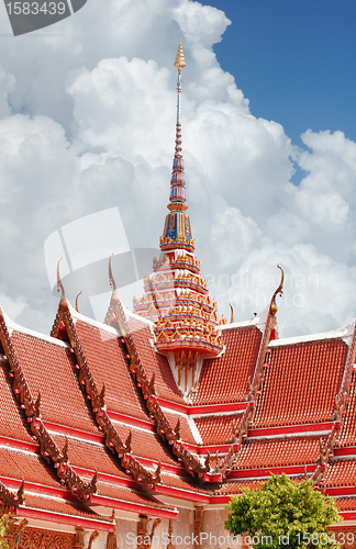 Image of Roofing Buddhist monastery