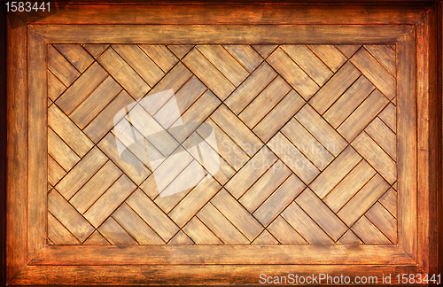 Image of Wooden frame with a copy-space - background