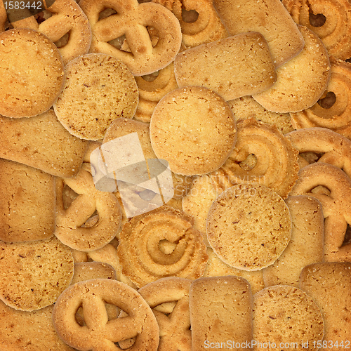 Image of butter cookies background