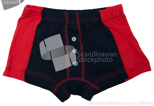 Image of Children's underwear - black and red