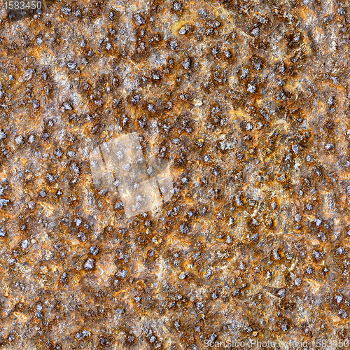 Image of Seamless square texture - rusty metal closeup