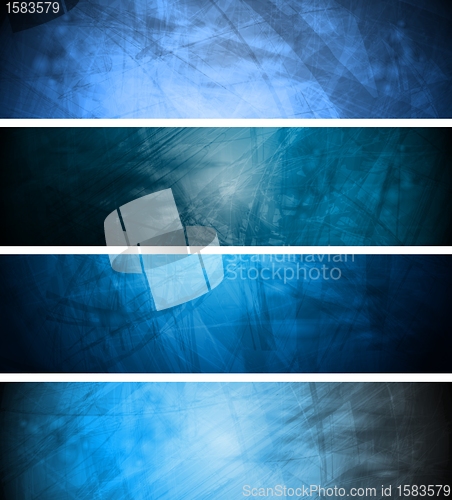 Image of Blue textural backgrounds set