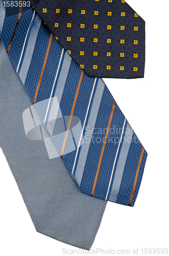 Image of Closeup of three ties