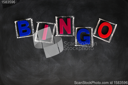 Image of BINGO on a blackboard