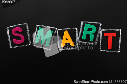 Image of SMART made of color letters
