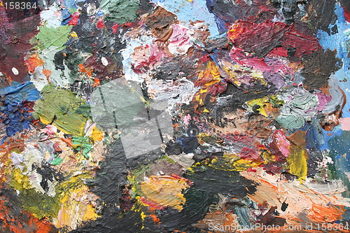 Image of Painting abstract background