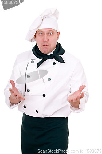 Image of scared chef