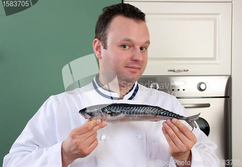 Image of Chef and fish