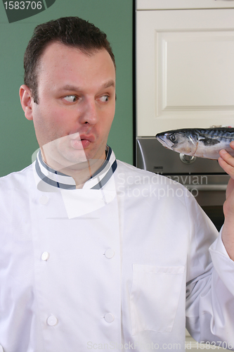 Image of Chef and fish
