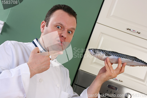 Image of Chef and fish