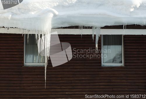 Image of Icicles on window