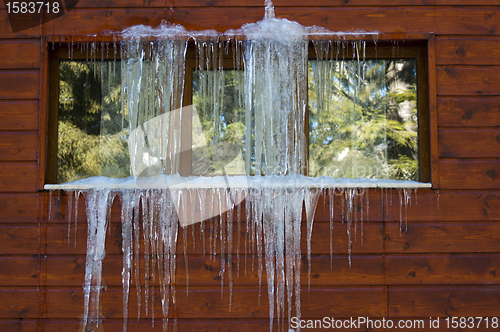 Image of Icicles on window