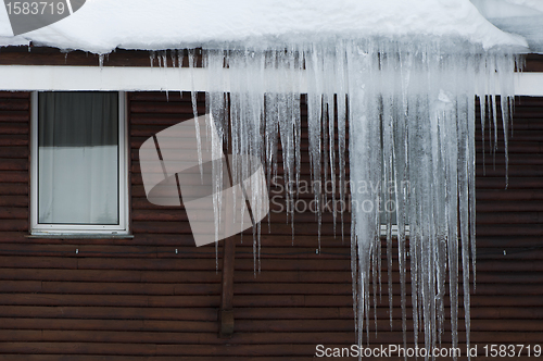 Image of Icicles on window