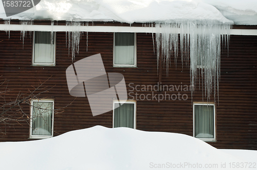 Image of Icicles on window