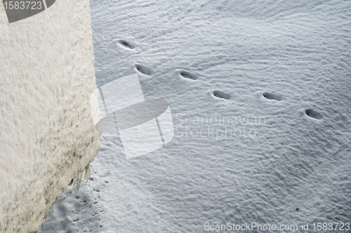 Image of Snow drifts and steps
