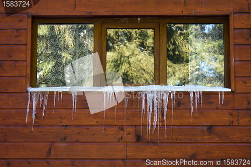 Image of Icicles on window